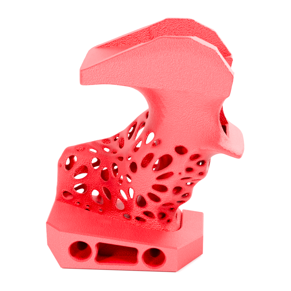 BIOTOUCH Griff für Feinwerkbau Red Dot Simulator Pistole in Rot