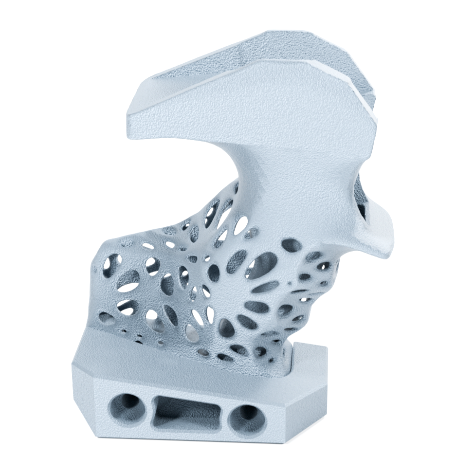 BIOTOUCH Griff für Feinwerkbau Red Dot Simulator Pistole in Silber