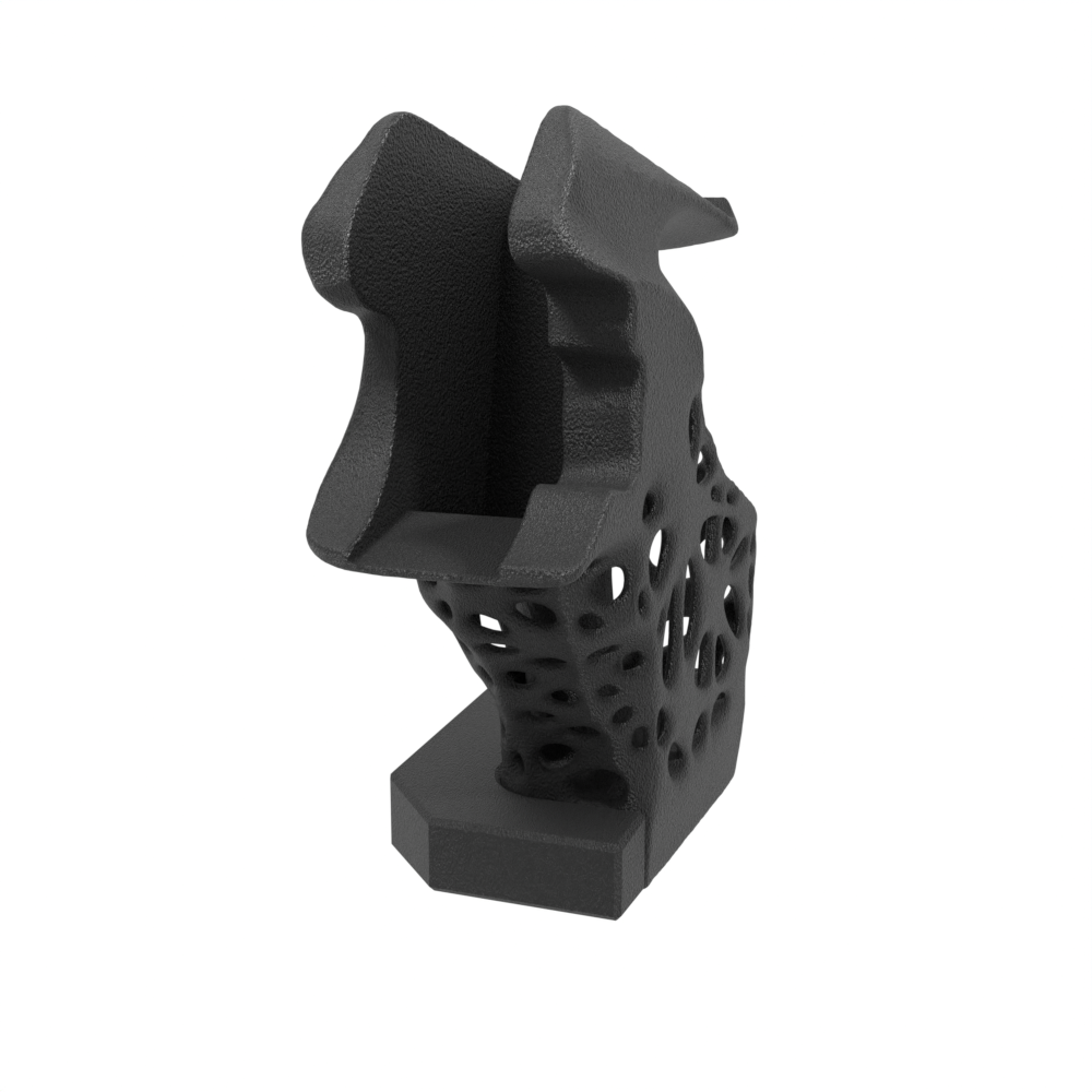 360 Grad Ansicht des Griffs für Walther GSP500 in Schwarz