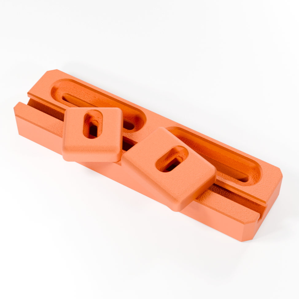 Schaftbacke für Anschütz Precise Luftgewehrschaft in Orange