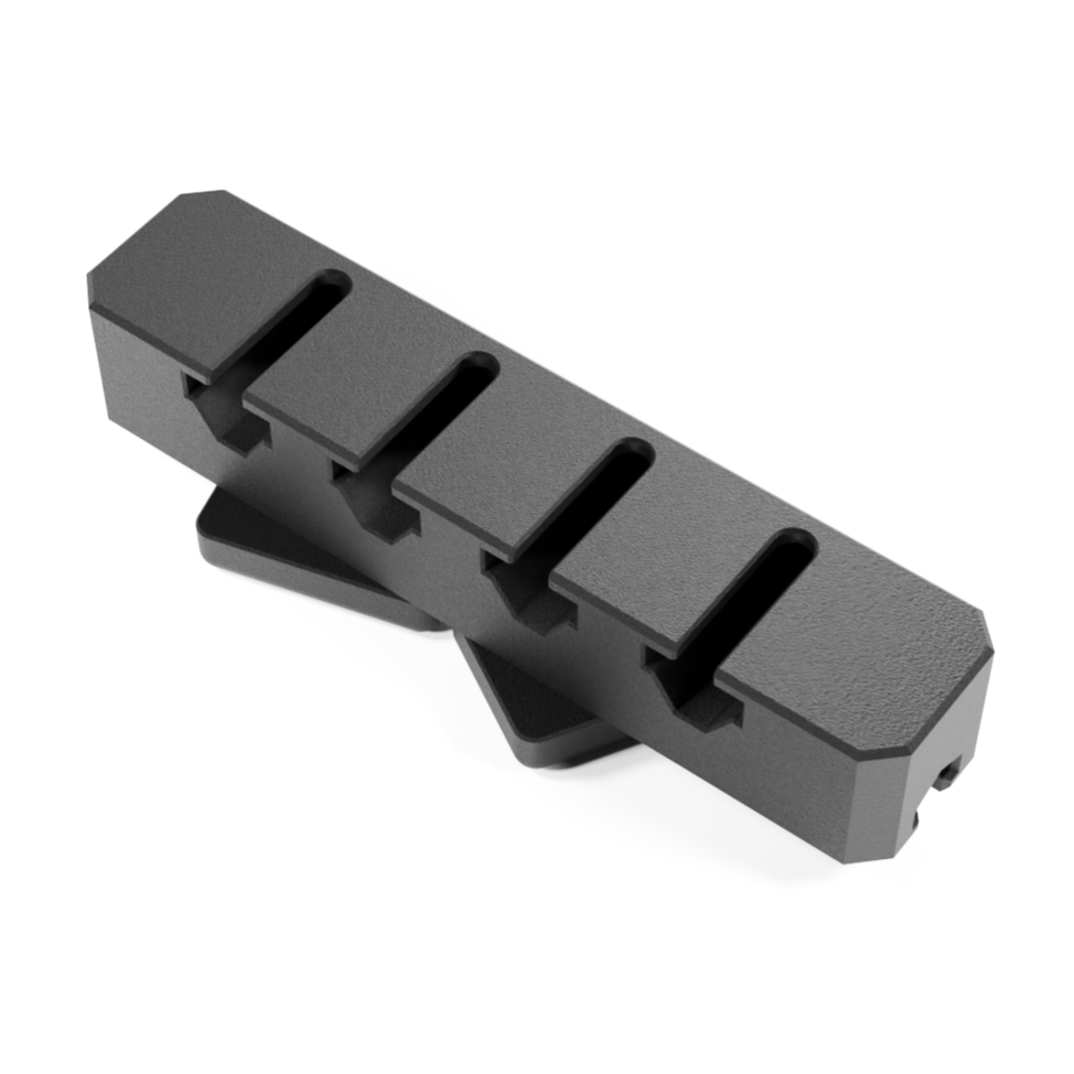 Rückseite der Schaftbacke für Walther KK500 Blacktec Kleinkalibergewehr in Schwarz