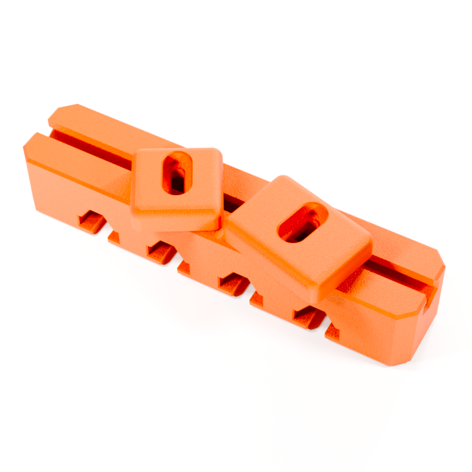 Schaftbacke für Walther LG400 Blacktec Luftgewehr in Orange