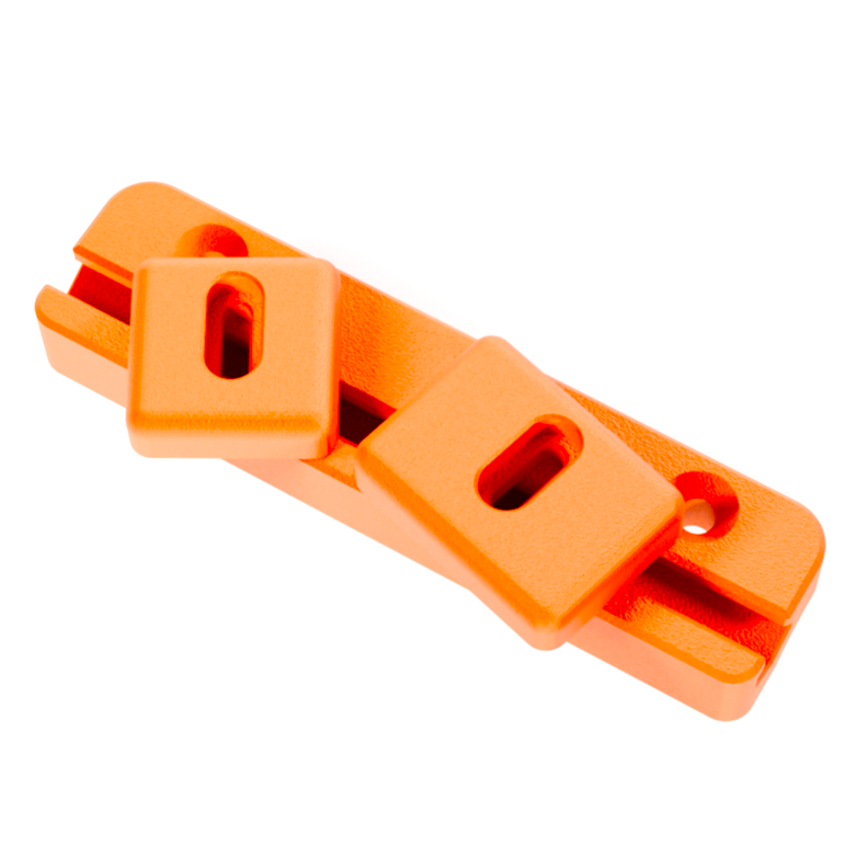 Schaftbacke für Walther LG400 Luftgewehr mit halbrunder Aufnahme in Orange